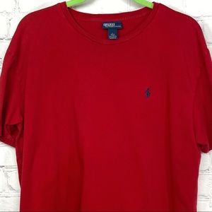 Polo men’s short sleeve crewneck t-shirt red large